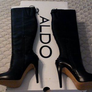 Womens Sz 7 Black Aldo Graziella Boots